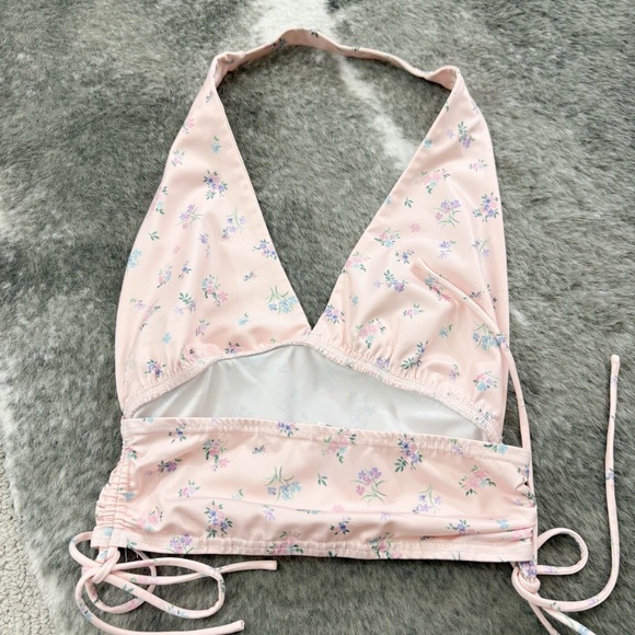 Princess Polly Penelope Floral Halter Top 4 - Picture 6 of 10